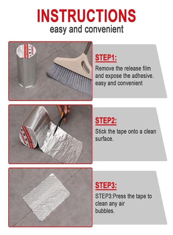 NL TRADERS leakage repair waterproof tape for pipe leakage water leakage in tank roof water leakage solution Aluminium Foil Tape Super Waterproof Adhesive Tape butyl tape - Image 3